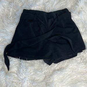 Forever 21 small tie shorts black